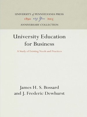 cover image of University Education for Business
